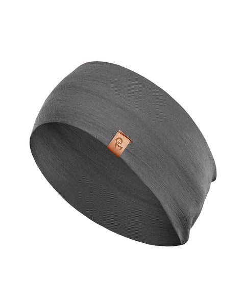 Breites Herren-Stirnband Dunkelgrau