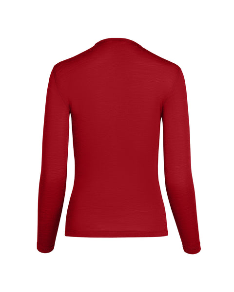 Women's 160 Thermal Long Sleeve Crew Royal Cherry