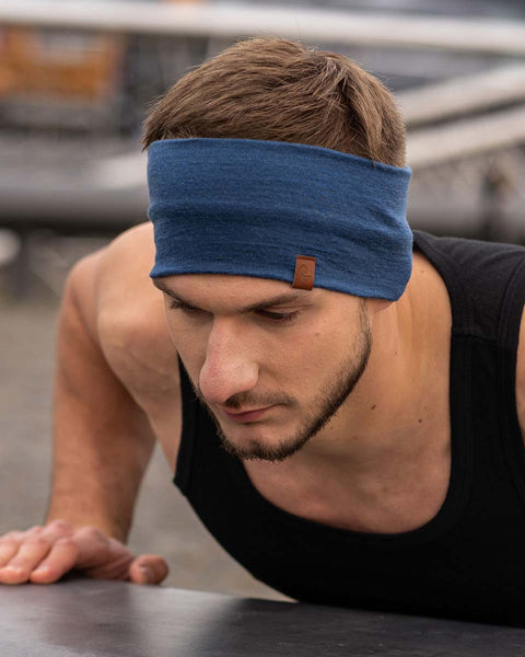 Men's Headband 160 Merino Denim