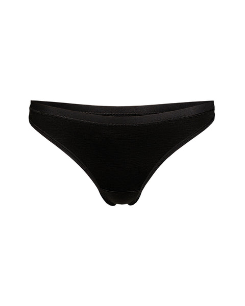 Damen String-Slips 3er-Pack Schwarz