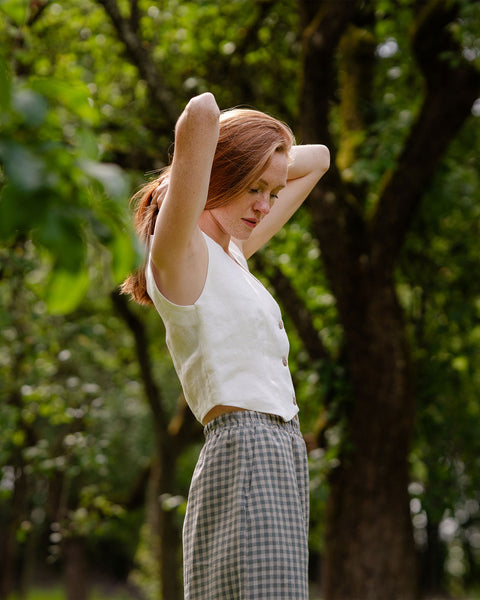 Damen Leinenweste Ava