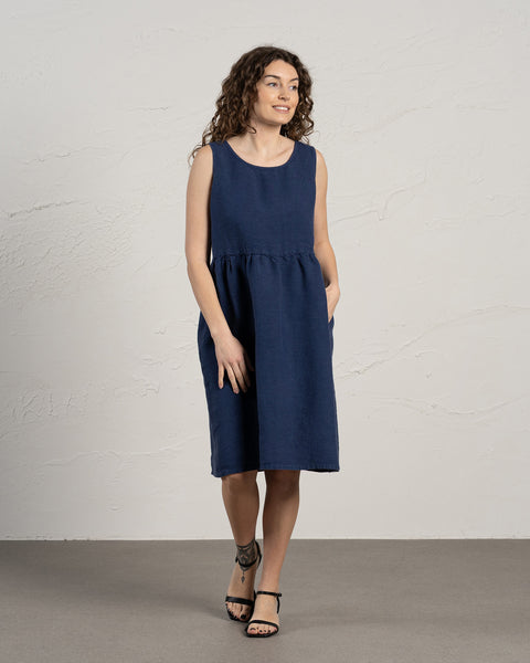 Smock Dress Eliza Storm Blue