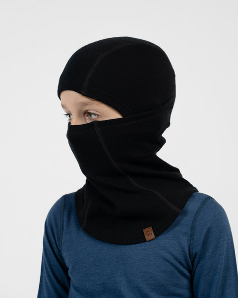 Multifunktionale Gesichtsmaske für Kinder aus 100 % Merinowolle