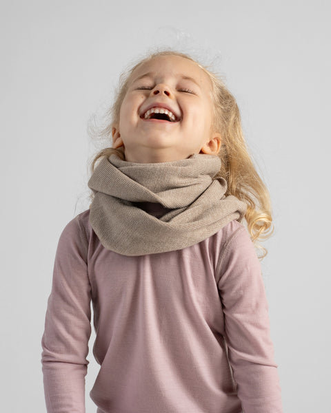 Infinity-Schal aus Merinowolle für Kinder