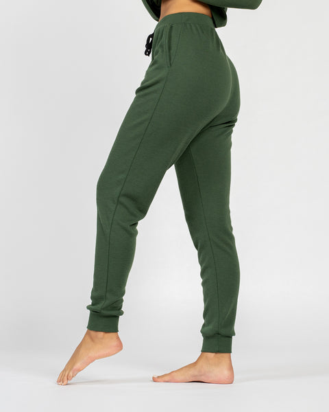 Women's 250 Merino Sweatpants Dark Green