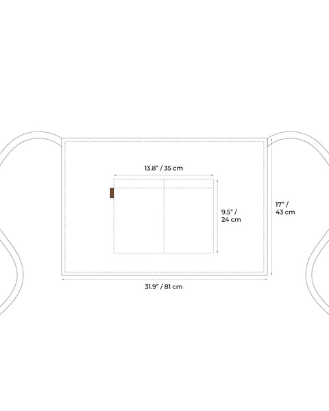 Natürliche Leinen-Halb-Schürze