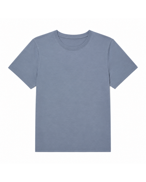 Damen Merino Regular Fit T-Shirt mit Rundhalsausschnitt
