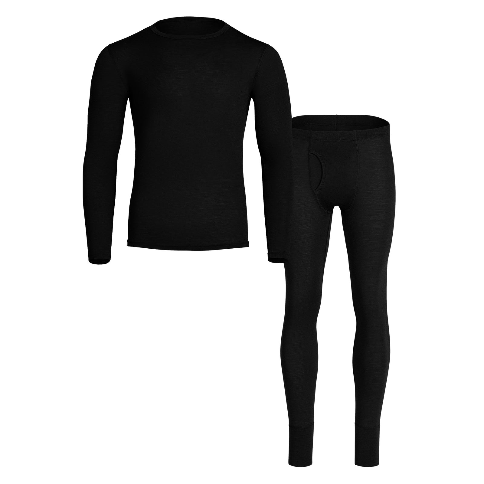 Herren Thermo-Set 160 Schwarz
