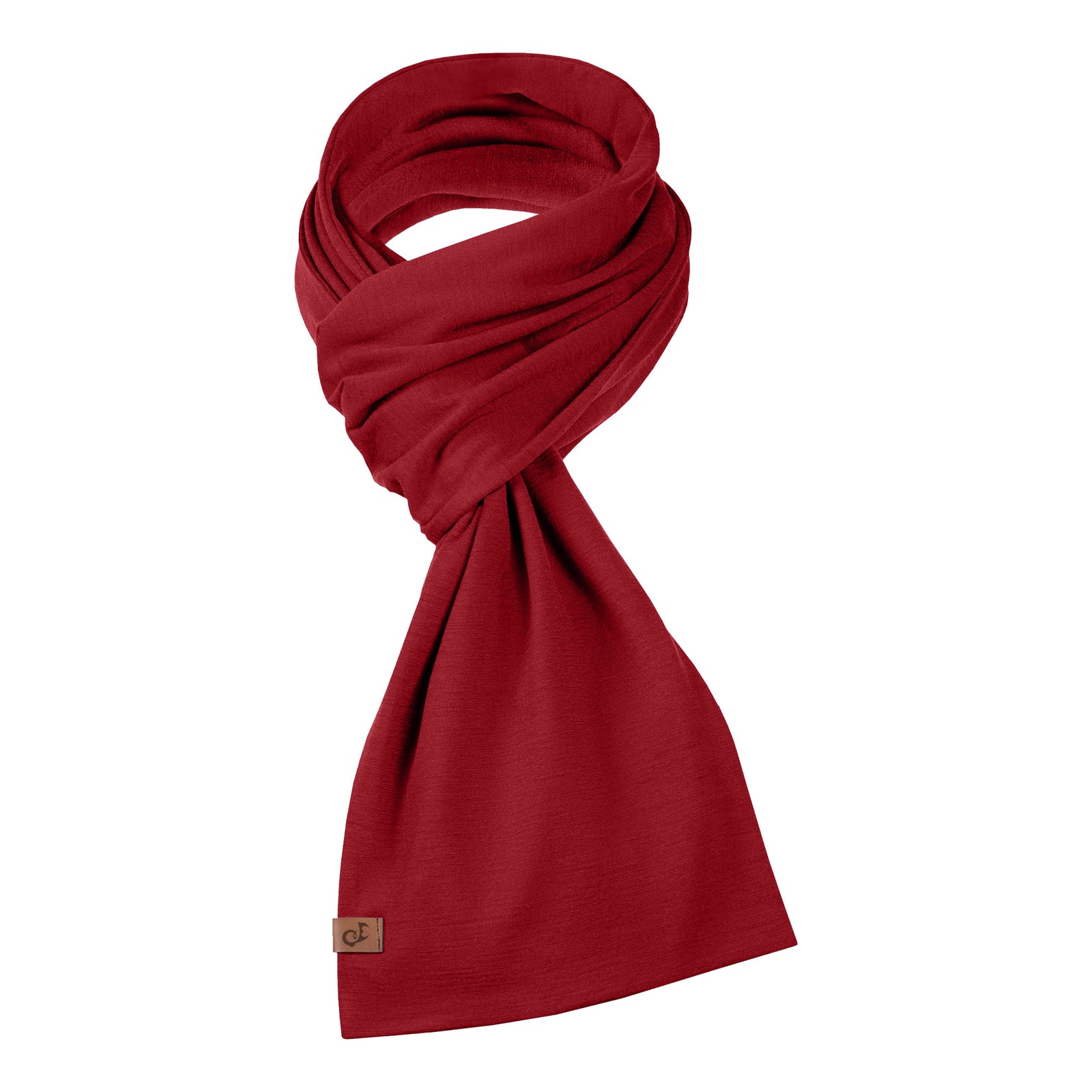 Damen Merino Schal Royal Cherry