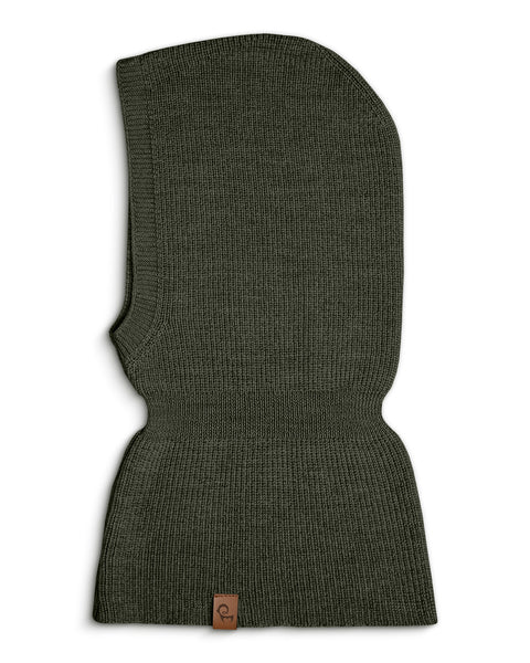 Packshot of menique Light Balaclava in the color dark green in the white background