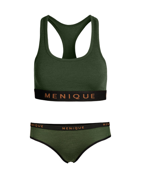 Sport-BH und Bikini-Slip für Damen, 2-teilig