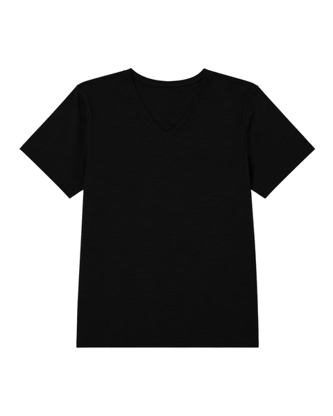 Damen Merino Regular Fit V-Ausschnitt T-Shirt