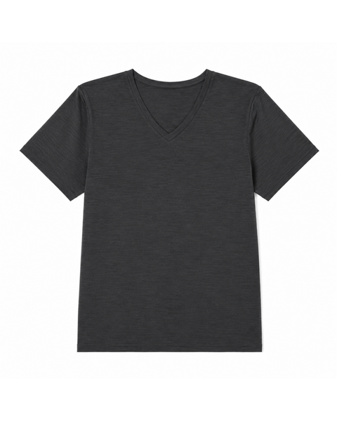 Damen Merino Regular Fit V-Ausschnitt T-Shirt