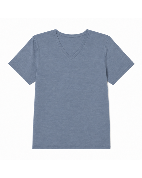 Damen Merino Regular Fit V-Ausschnitt T-Shirt