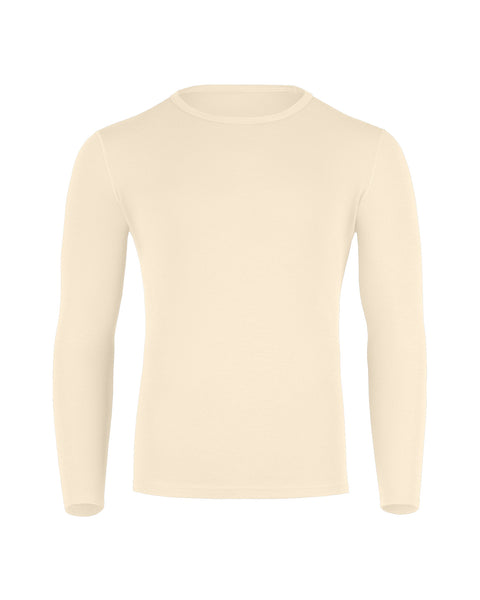 Men's Merino 250 Long Sleeve Crew Natural Front