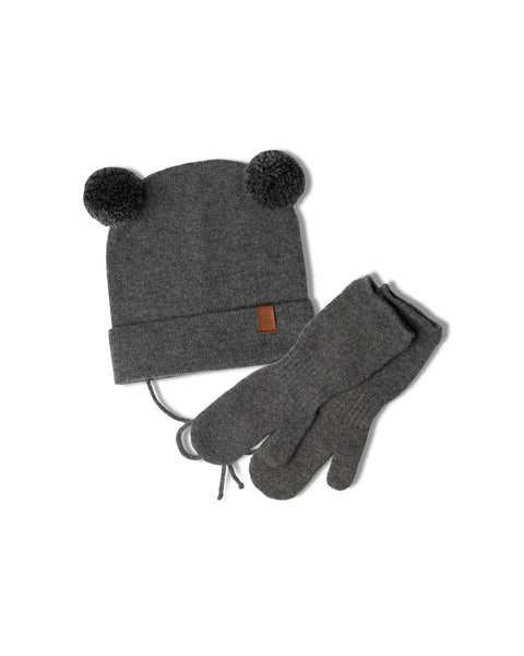 Knitted Baby Beanie &amp; Mitten's 2-Piece Set