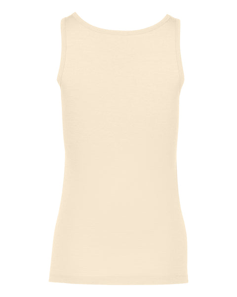 Women's Merino Tank Top Natural Back