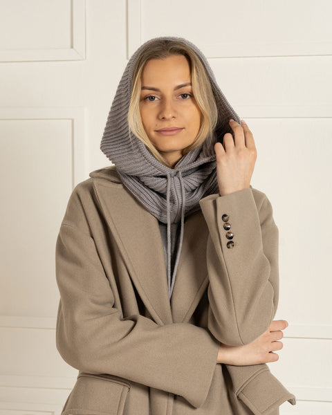 Unisex 100% Knitted Merino Hood Balaclava