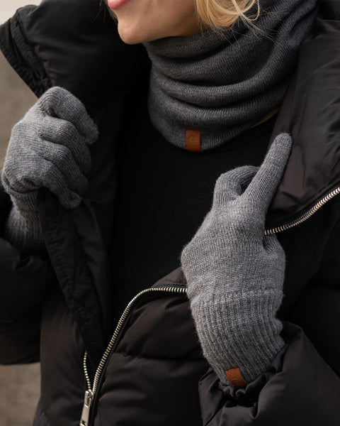 Women's Knitted Beanie, Gaiter &amp; Gloves 3-Piece Set