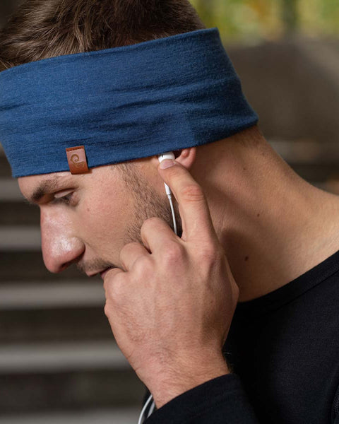Men's Headband 160 Merino Denim
